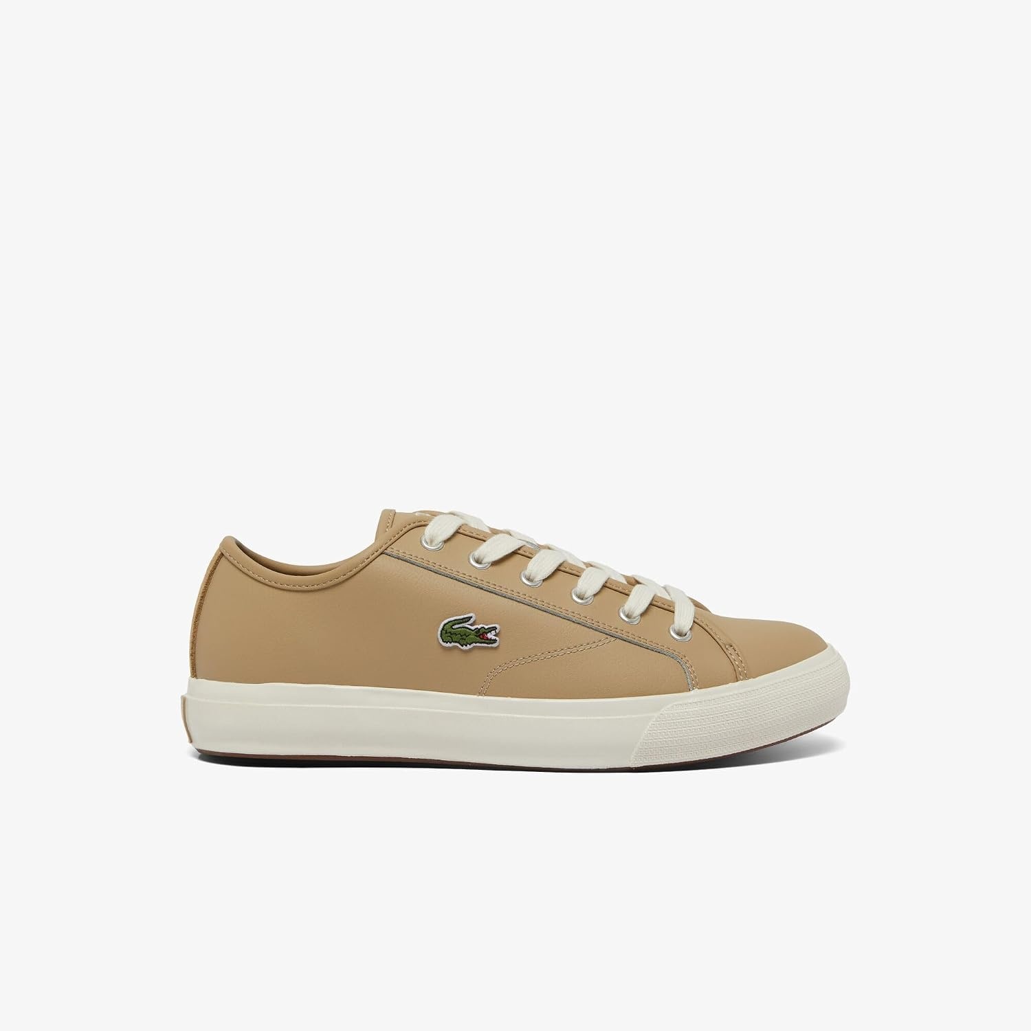 image:imageLacoste Mens Backcourt Leather SneakersLight BrownOff White