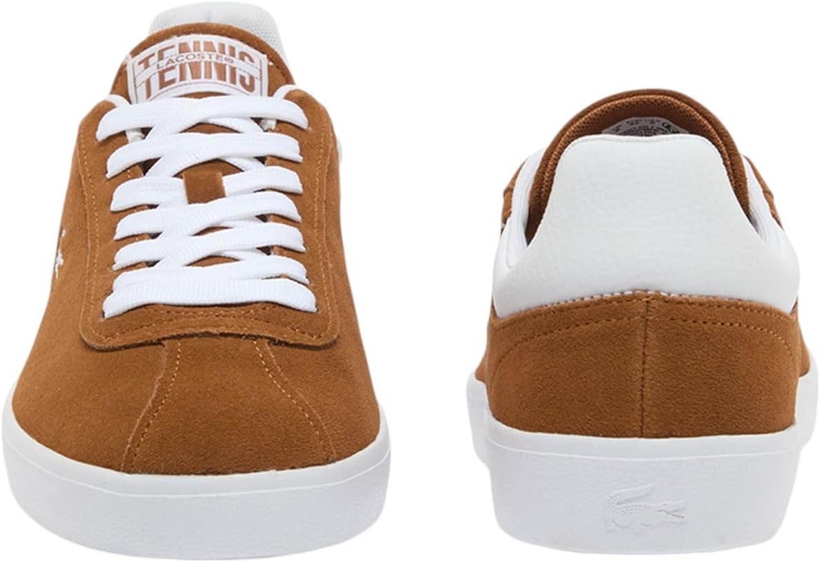 image:imageLacoste Mens Baseshot Translucent Sole SneakersBrownWhite