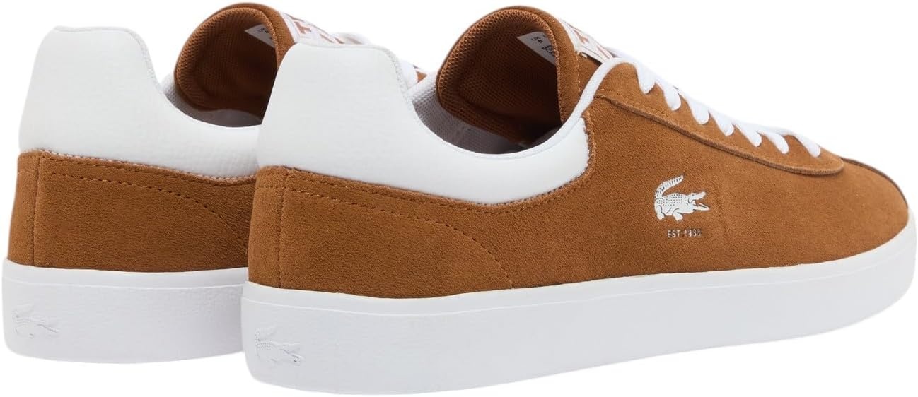 image:imageLacoste Mens Baseshot Translucent Sole SneakersBrownWhite