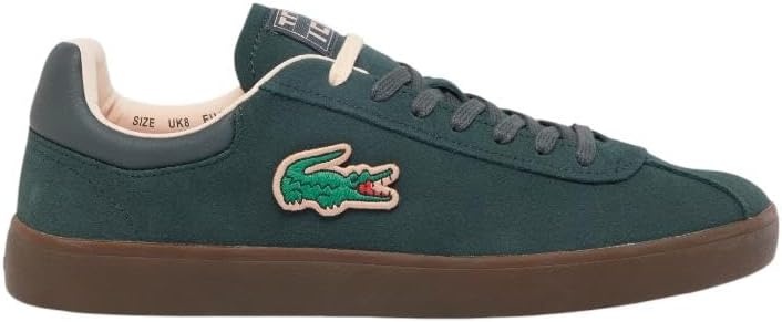 image:imageLacoste Mens Baseshot Translucent Sole SneakersDark Green Dark Gum