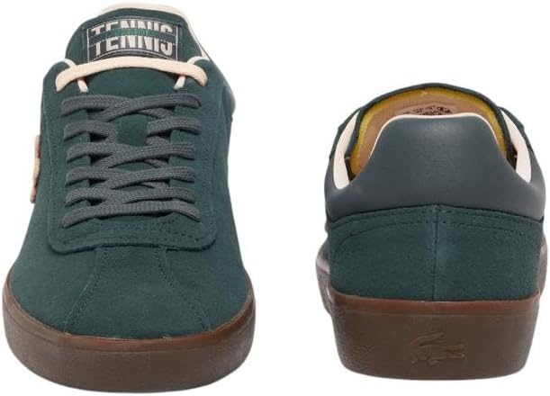 image:imageLacoste Mens Baseshot Translucent Sole SneakersDark Green Dark Gum