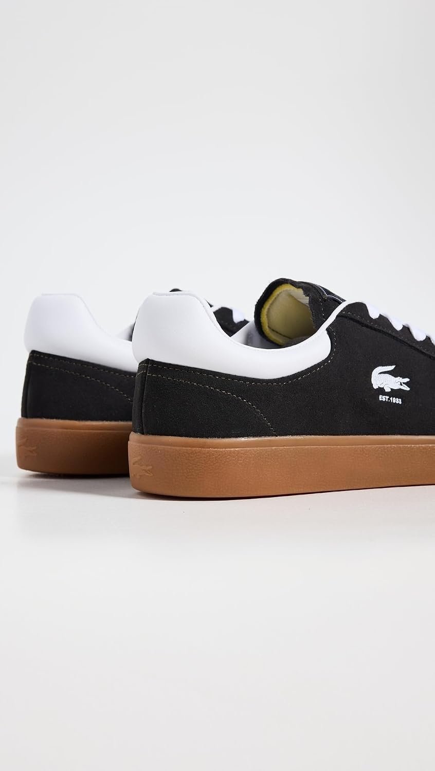 image:imageLacoste Mens Baseshot Translucent Sole SneakersDark GreenGum