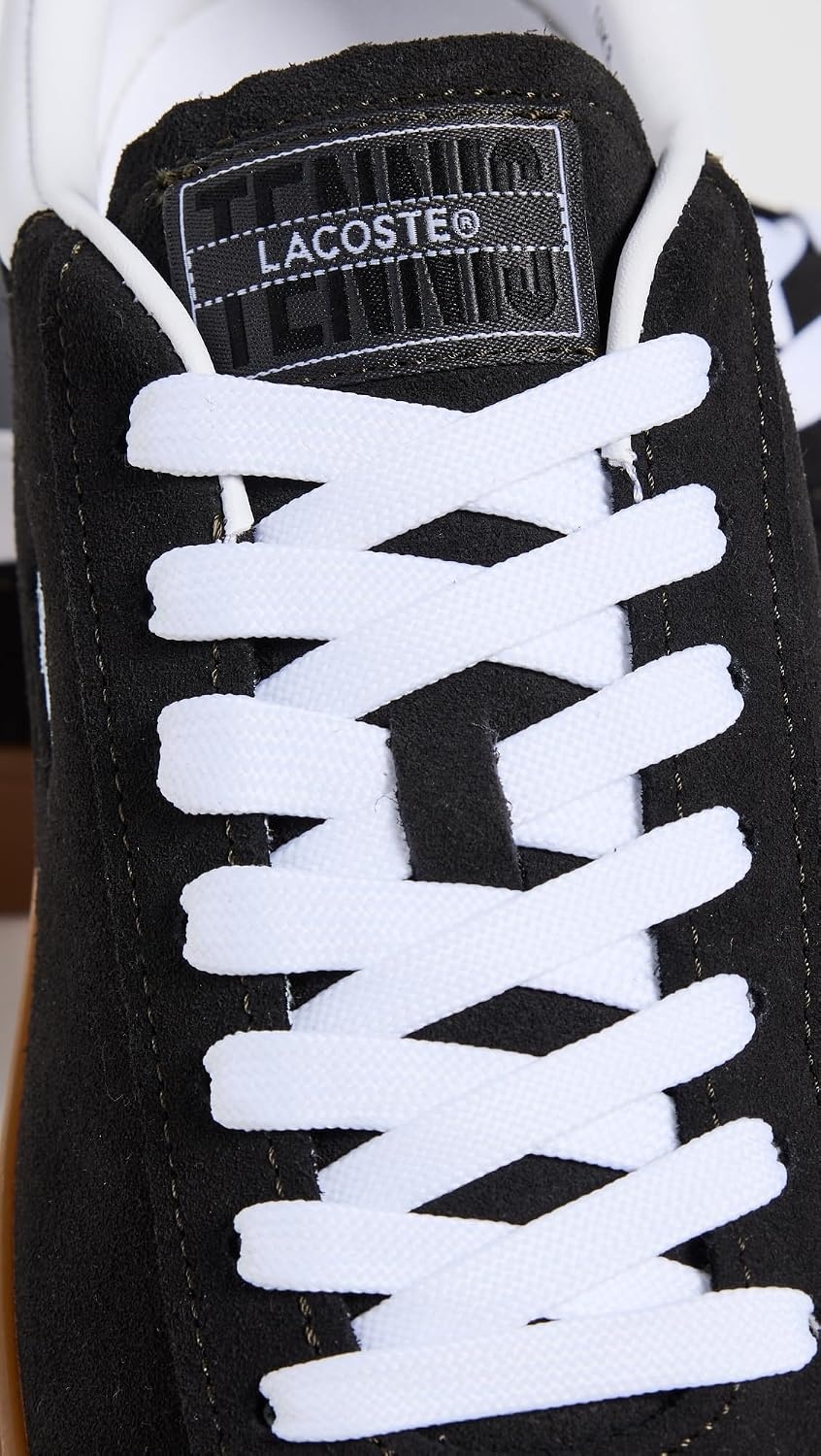 image:imageLacoste Mens Baseshot Translucent Sole SneakersDark GreenGum