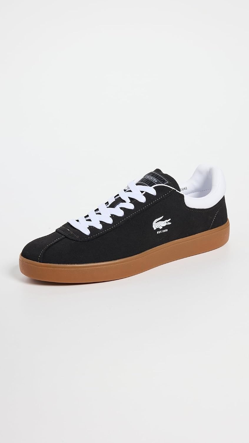image:imageLacoste Mens Baseshot Translucent Sole SneakersDark GreenGum