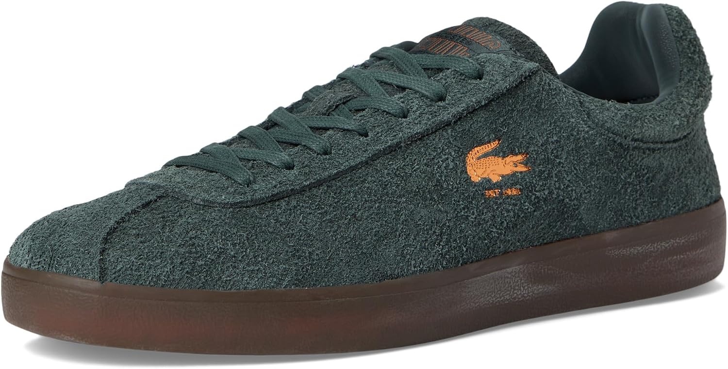 image:imageLacoste Mens Baseshot Translucent Sole SneakersDk GrnDk Gum