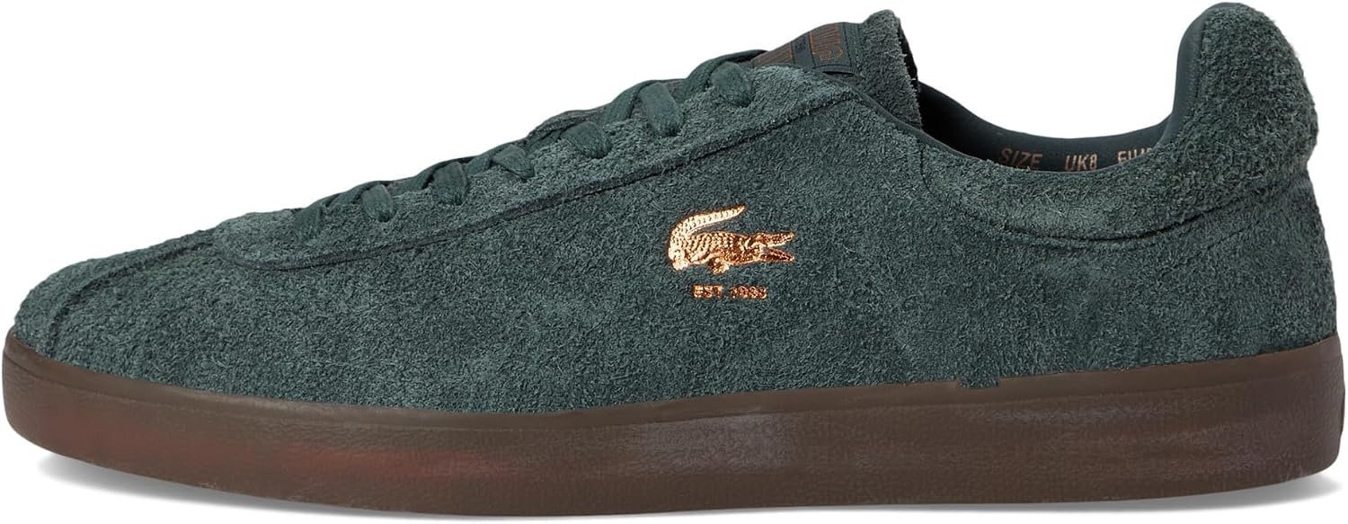 image:imageLacoste Mens Baseshot Translucent Sole SneakersDk GrnDk Gum