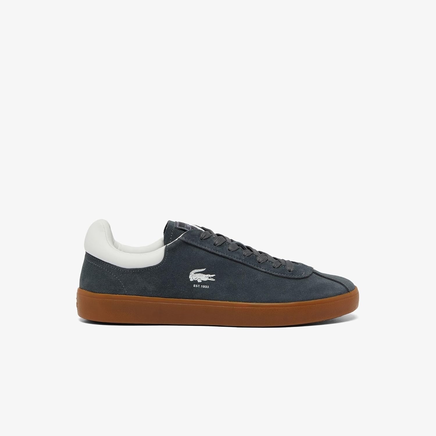 image:imageLacoste Mens Baseshot Translucent Sole SneakersDk GryGum