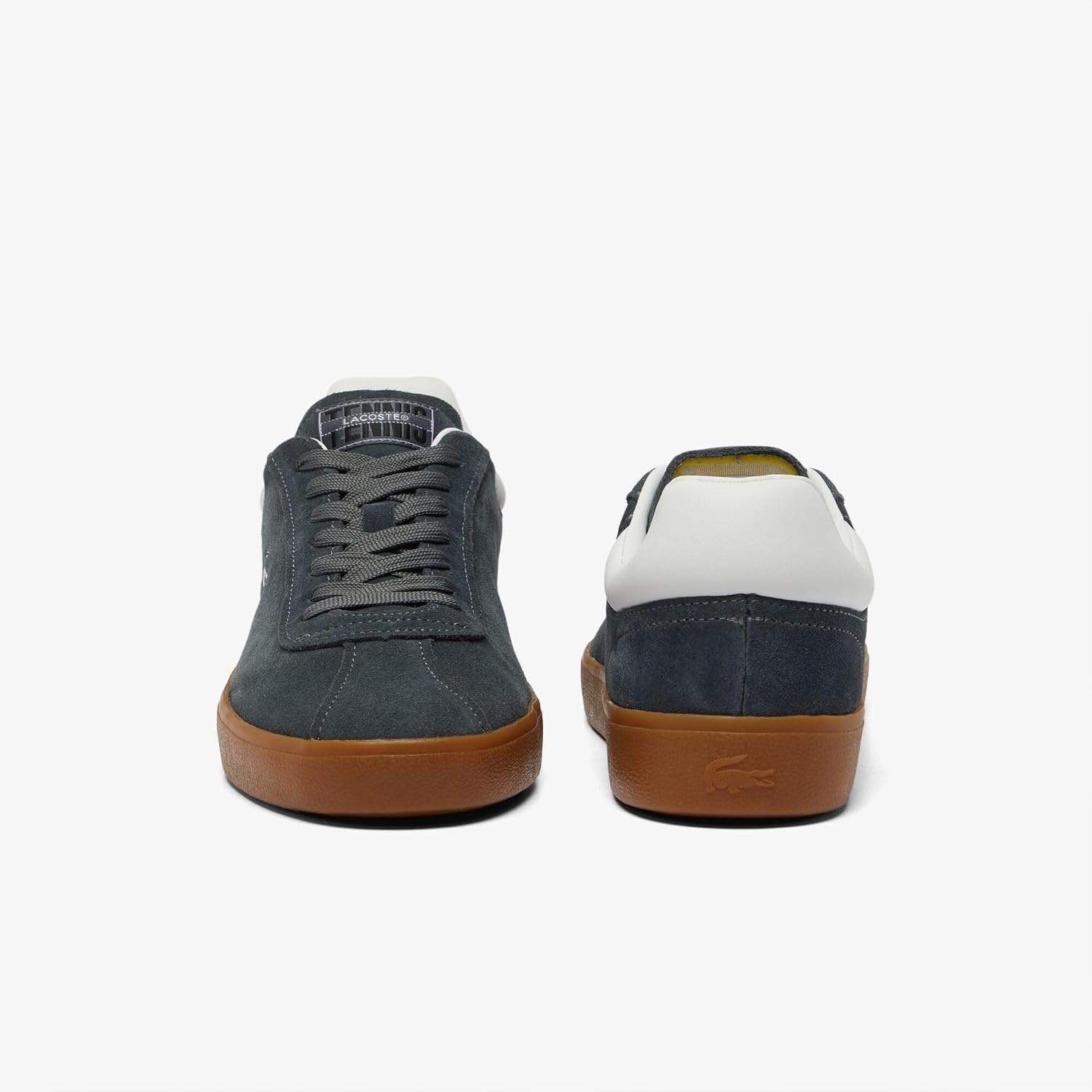 image:imageLacoste Mens Baseshot Translucent Sole SneakersDk GryGum