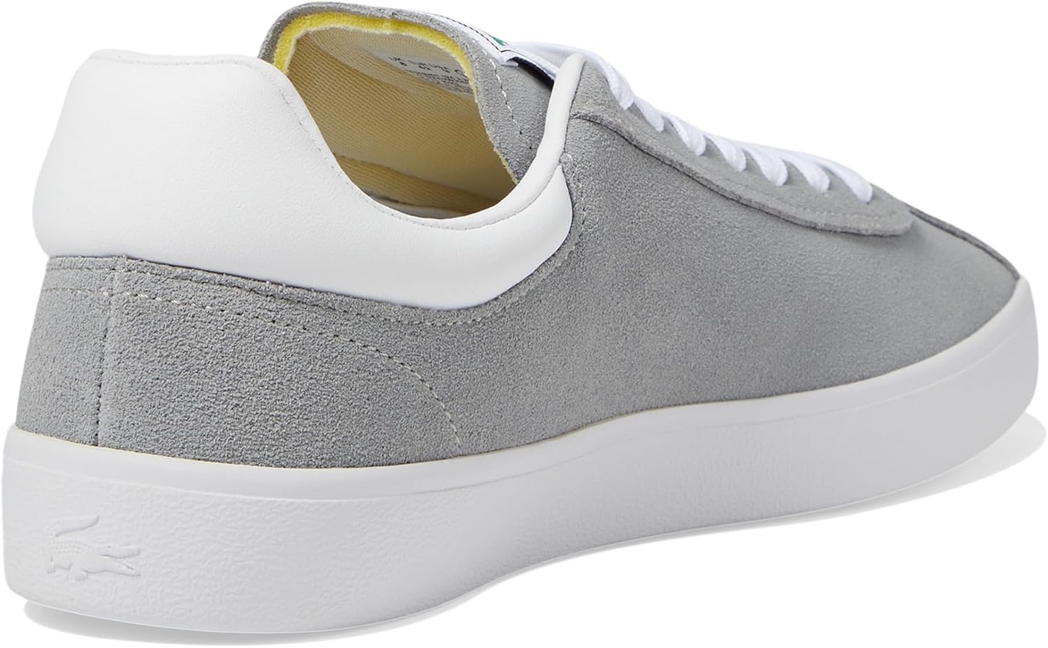 image:imageLacoste Mens Baseshot Translucent Sole SneakersGreyWhite