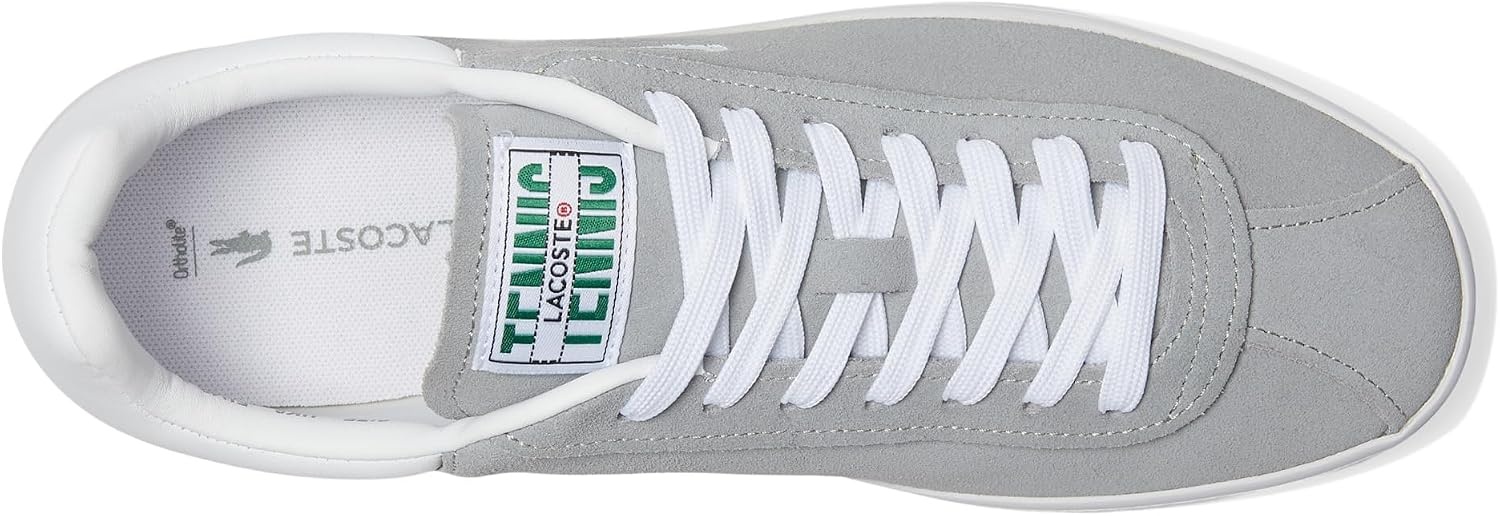 image:imageLacoste Mens Baseshot Translucent Sole SneakersGreyWhite