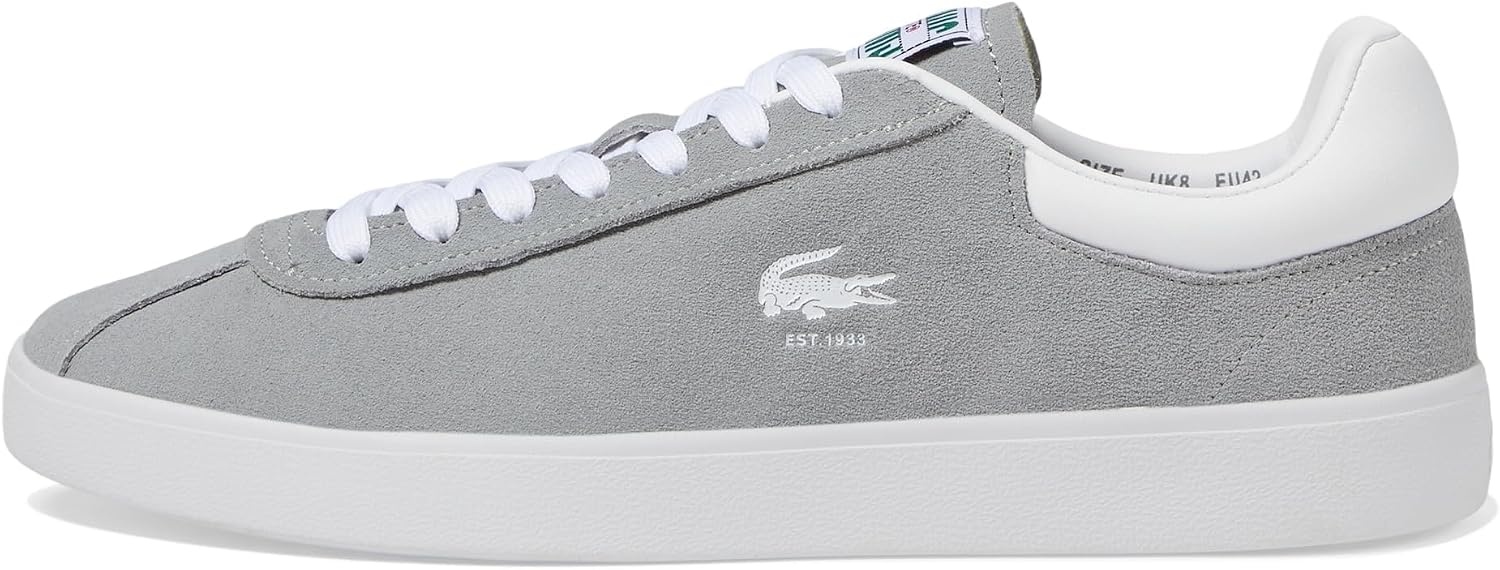 image:imageLacoste Mens Baseshot Translucent Sole SneakersGreyWhite