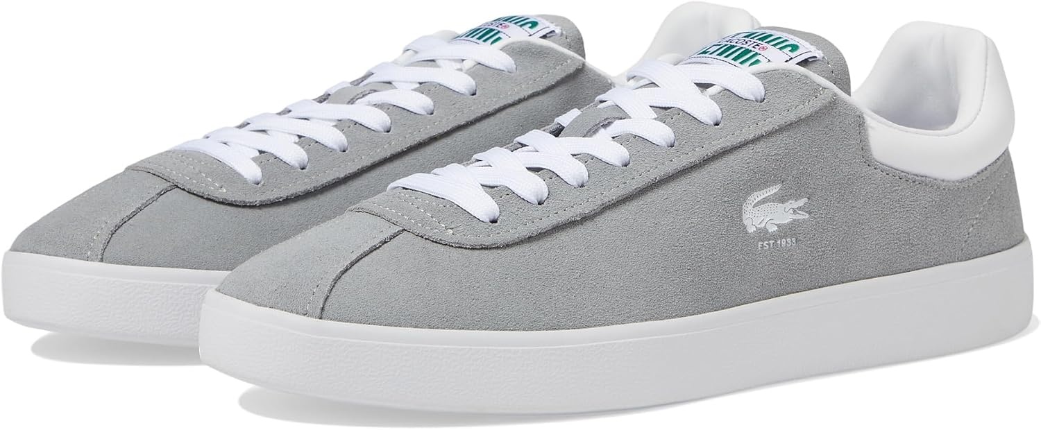 image:imageLacoste Mens Baseshot Translucent Sole SneakersGreyWhite