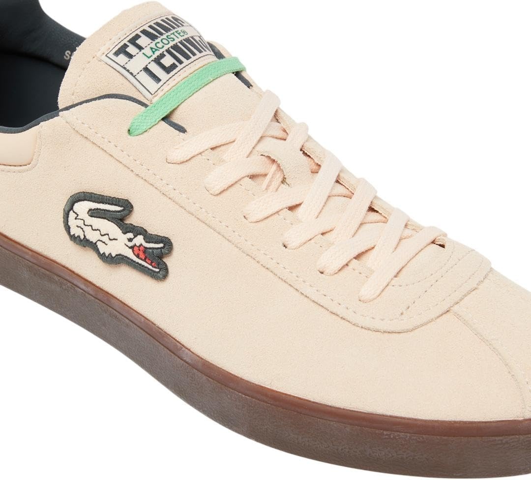 image:imageLacoste Mens Baseshot Translucent Sole SneakersLight Pink Dark Gum