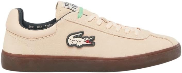 image:imageLacoste Mens Baseshot Translucent Sole SneakersLight Pink Dark Gum