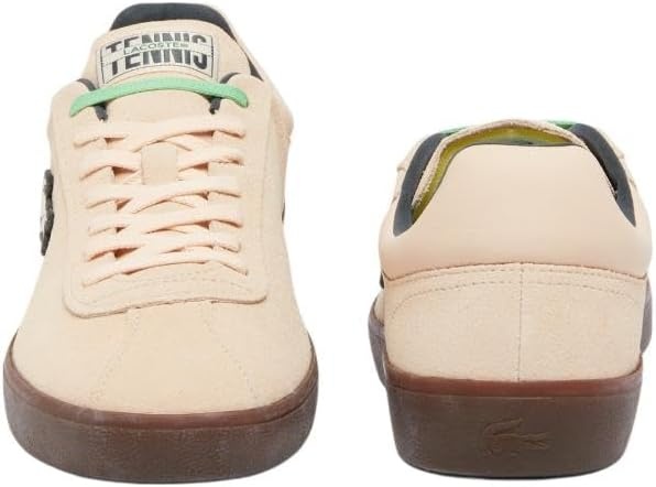 image:imageLacoste Mens Baseshot Translucent Sole SneakersLight Pink Dark Gum