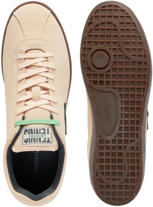 image:imageLacoste Mens Baseshot Translucent Sole SneakersLight Pink Dark Gum