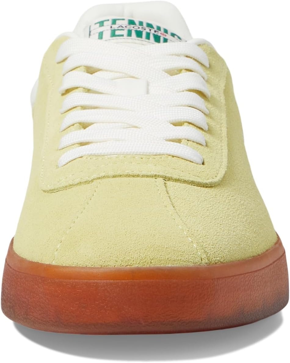 image:imageLacoste Mens Baseshot Translucent Sole SneakersLt GrnDk Gum