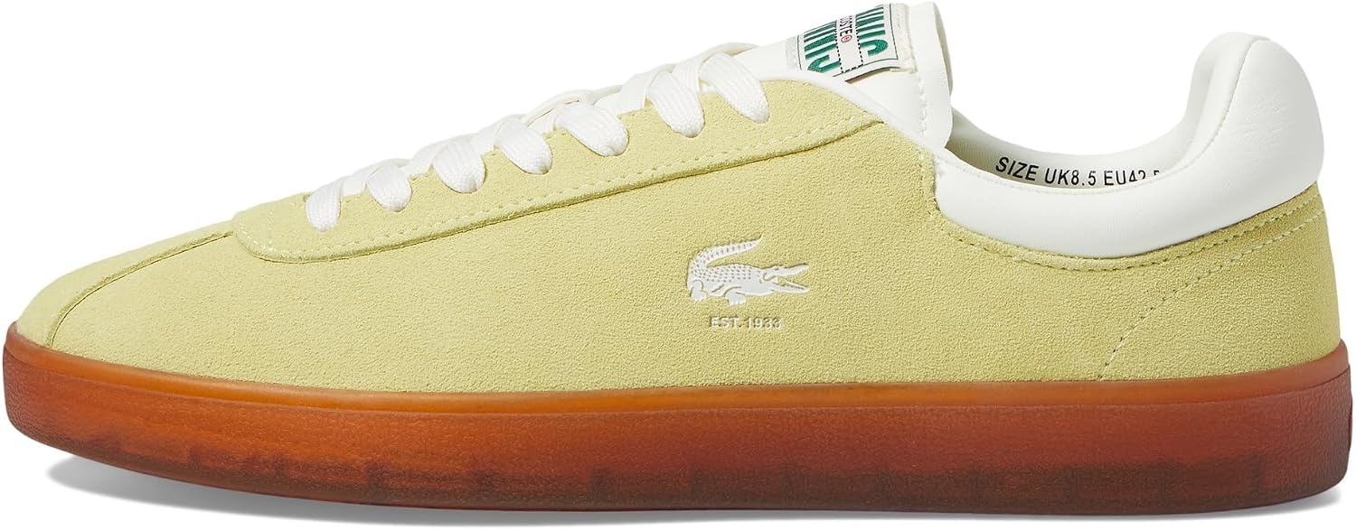 image:imageLacoste Mens Baseshot Translucent Sole SneakersLt GrnDk Gum
