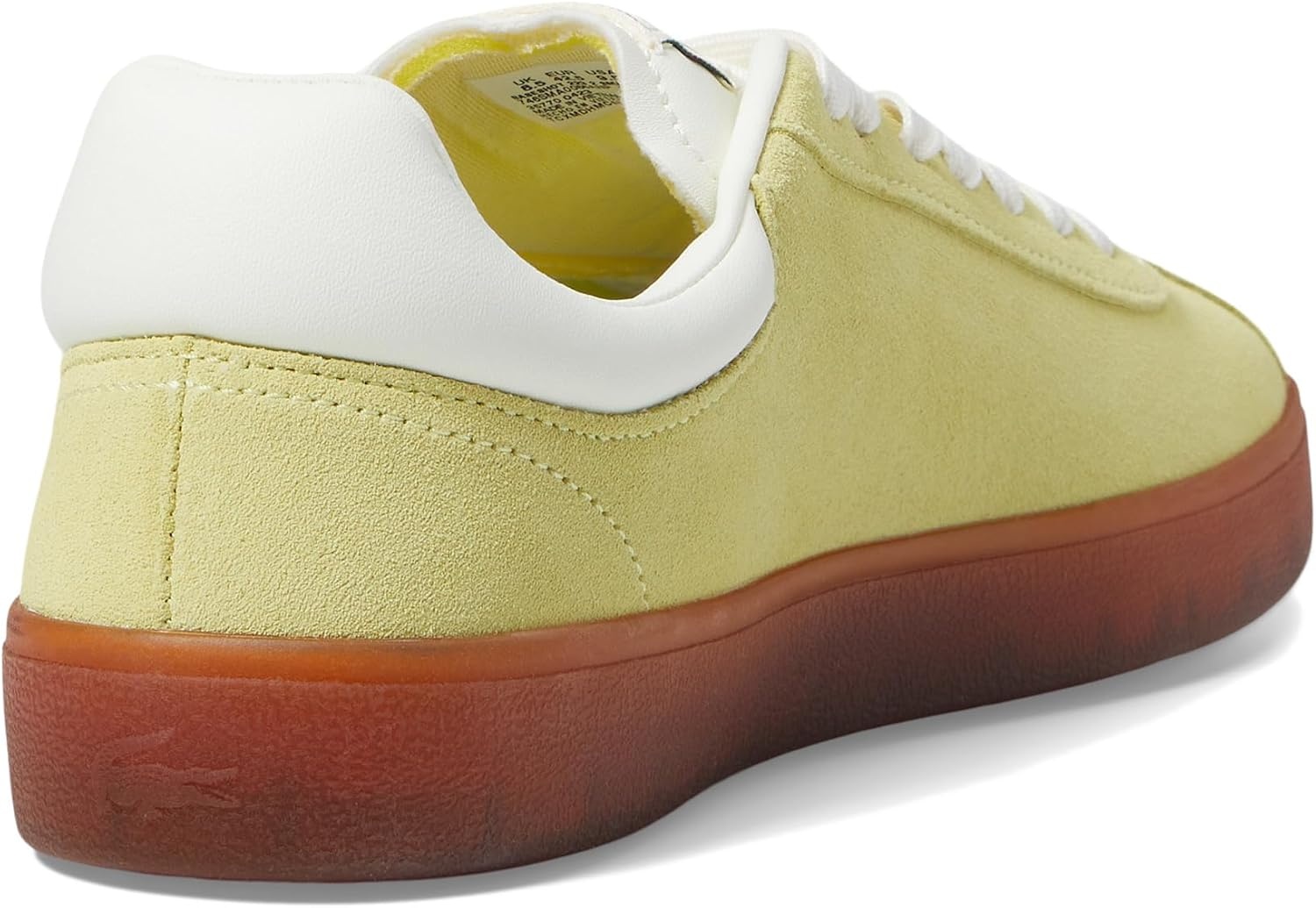 image:imageLacoste Mens Baseshot Translucent Sole SneakersLt GrnDk Gum
