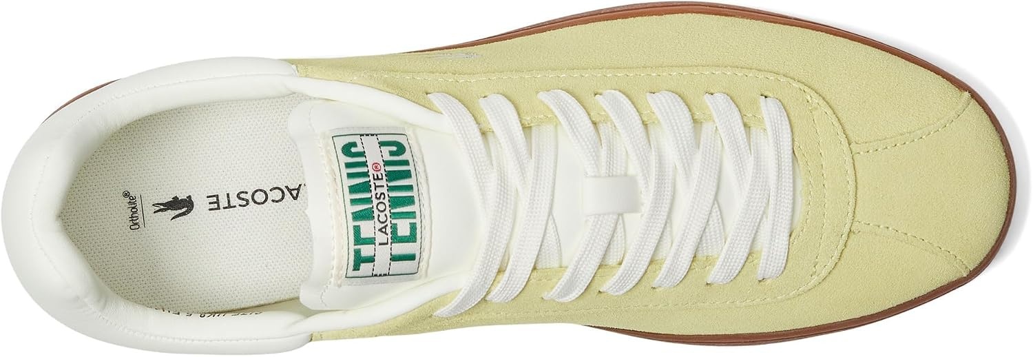 image:imageLacoste Mens Baseshot Translucent Sole SneakersLt GrnDk Gum