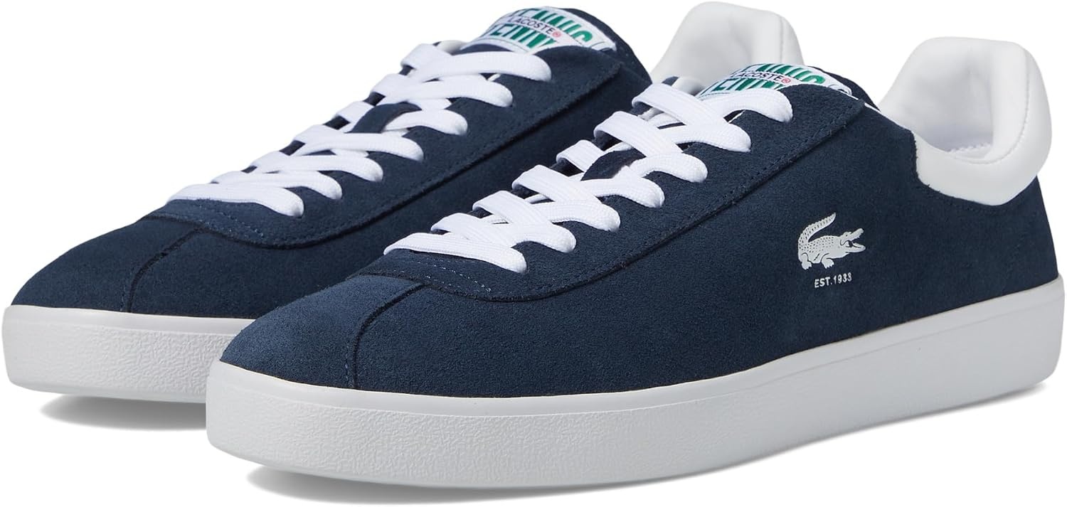 image:imageLacoste Mens Baseshot Translucent Sole SneakersNavyWhite