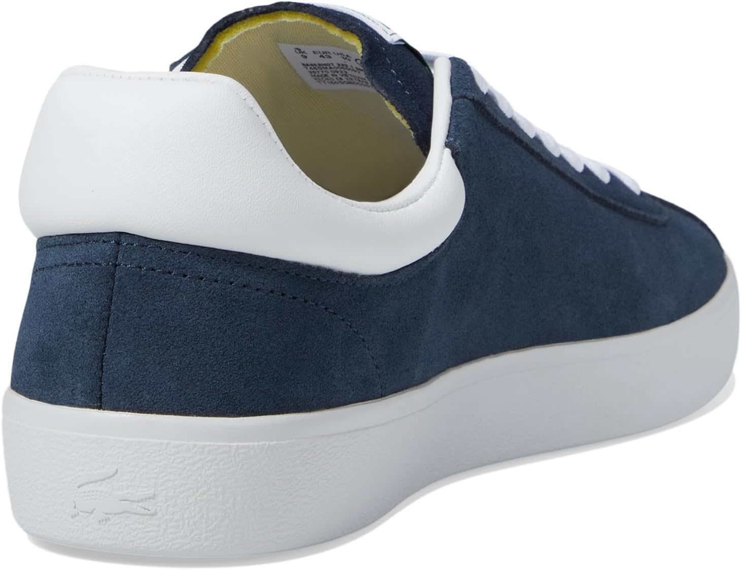 image:imageLacoste Mens Baseshot Translucent Sole SneakersNavyWhite