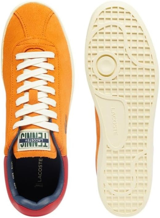 image:imageLacoste Mens Baseshot Translucent Sole SneakersOrange Light Yellow