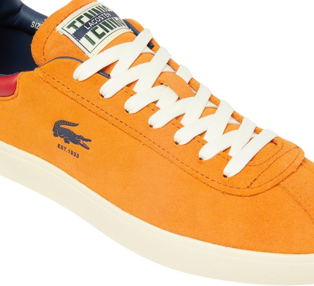 image:imageLacoste Mens Baseshot Translucent Sole SneakersOrange Light Yellow