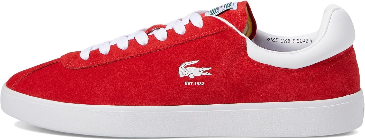 image:imageLacoste Mens Baseshot Translucent Sole SneakersRedWht