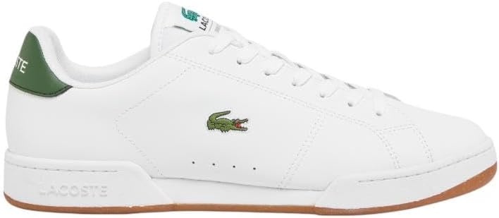image:imageLacoste Mens Carnaby Cup Leather SneakersWhite Dark Green