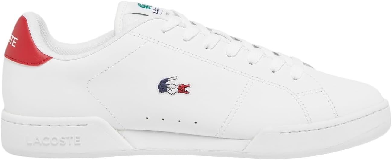 image:imageLacoste Mens Carnaby Cup Leather SneakersWhite Navy Red