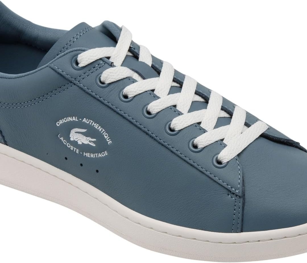 image:imageLacoste Mens Carnaby Set Leather SneakersBlue Off White