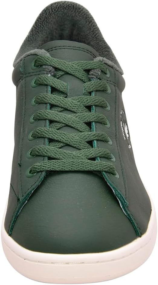 image:imageLacoste Mens Carnaby Set Leather SneakersDk GrnOff Wht