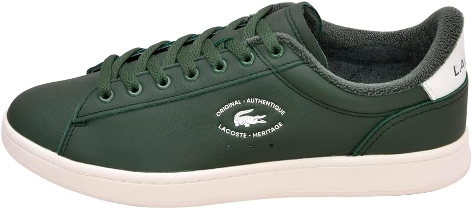 image:imageLacoste Mens Carnaby Set Leather SneakersDk GrnOff Wht