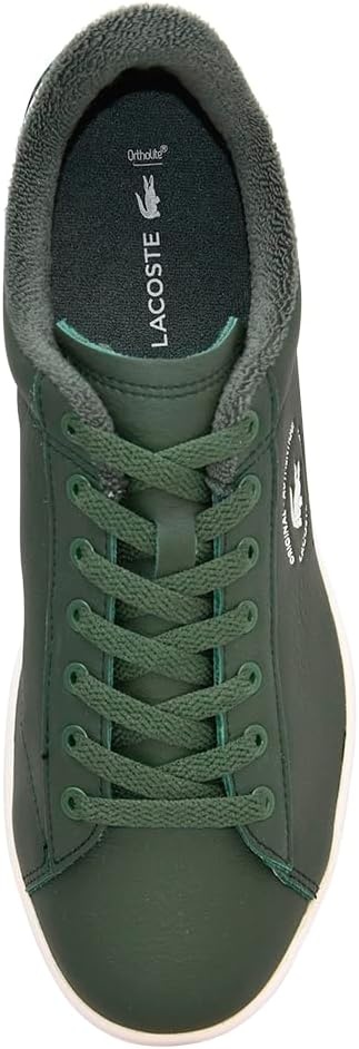 image:imageLacoste Mens Carnaby Set Leather SneakersDk GrnOff Wht