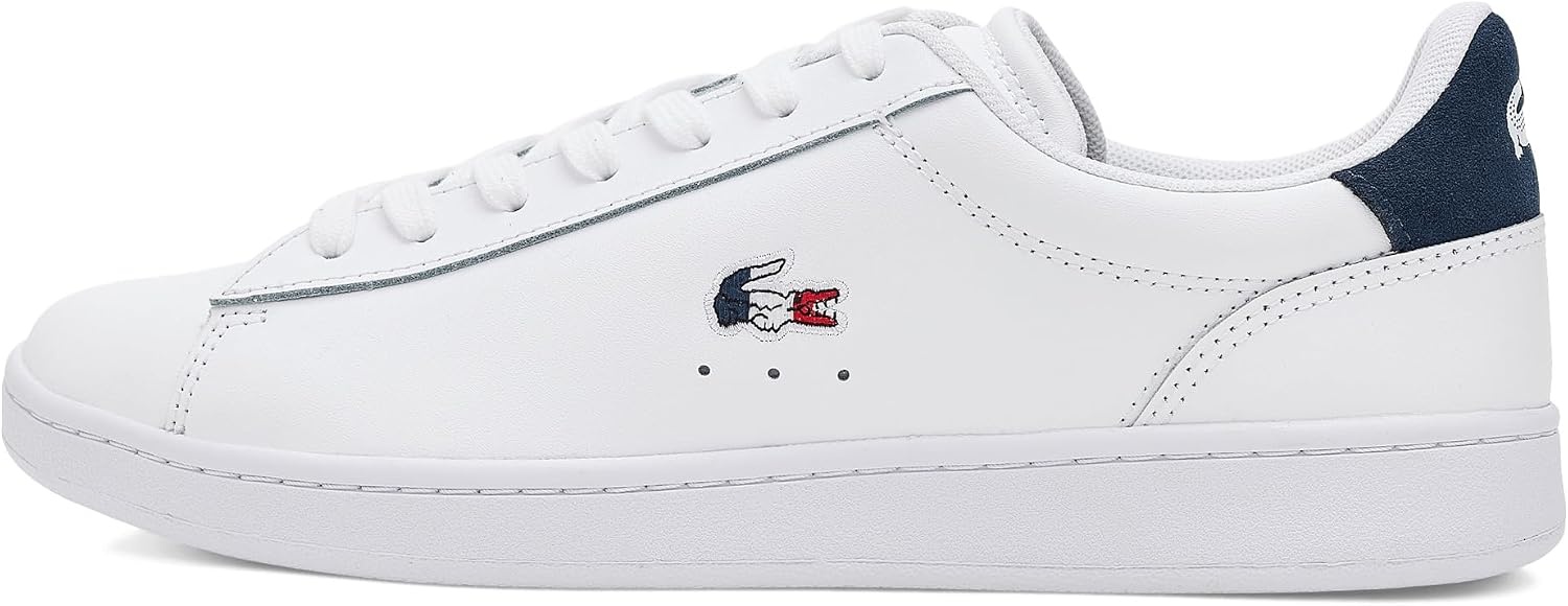 image:imageLacoste Mens Carnaby Set Leather SneakersWhtNvyRed