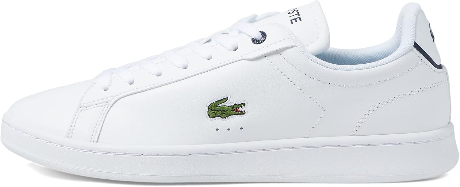 image:imageLacoste Mens Carnaby SneakersWhiteNavy Trim