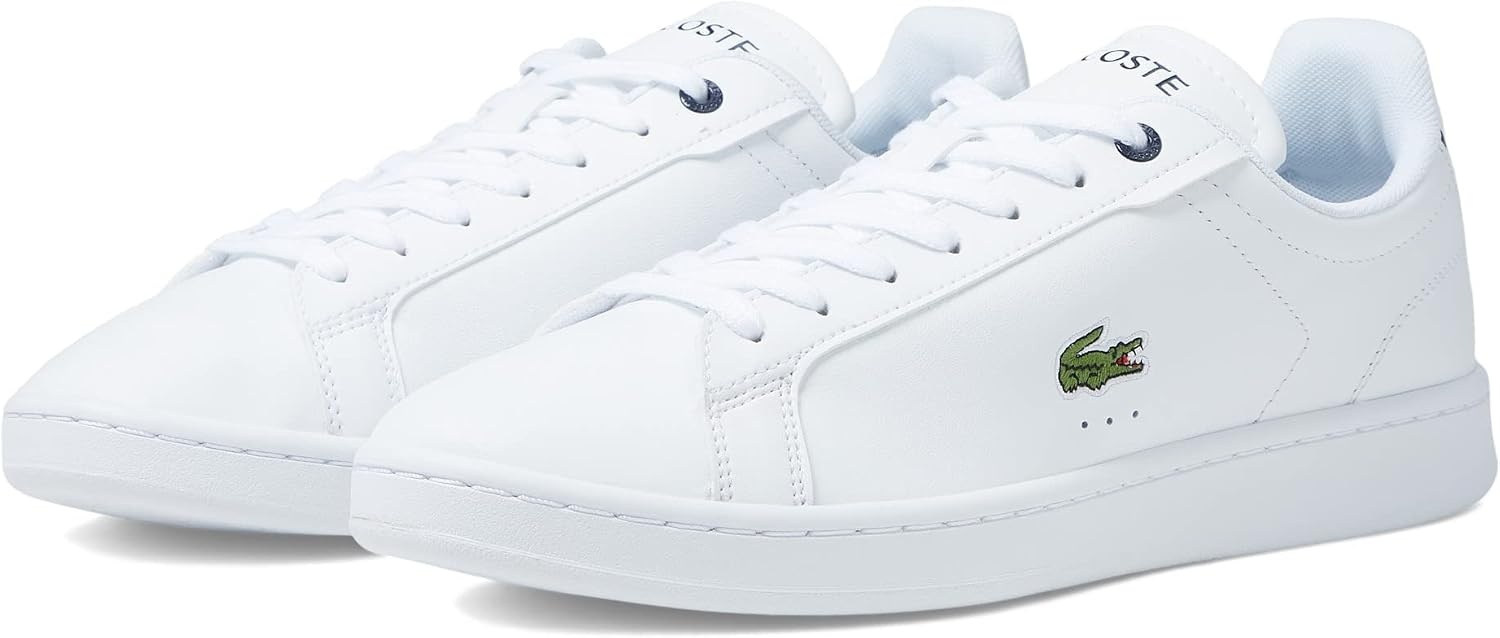 image:imageLacoste Mens Carnaby SneakersWhiteNavy Trim