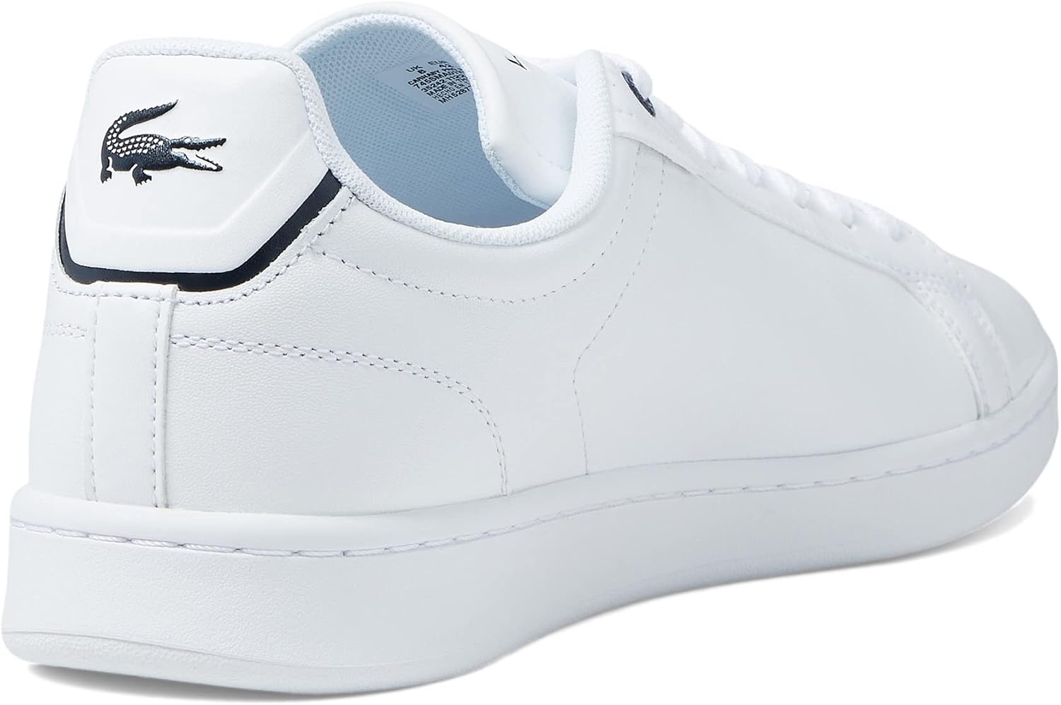 image:imageLacoste Mens Carnaby SneakersWhiteNavy Trim