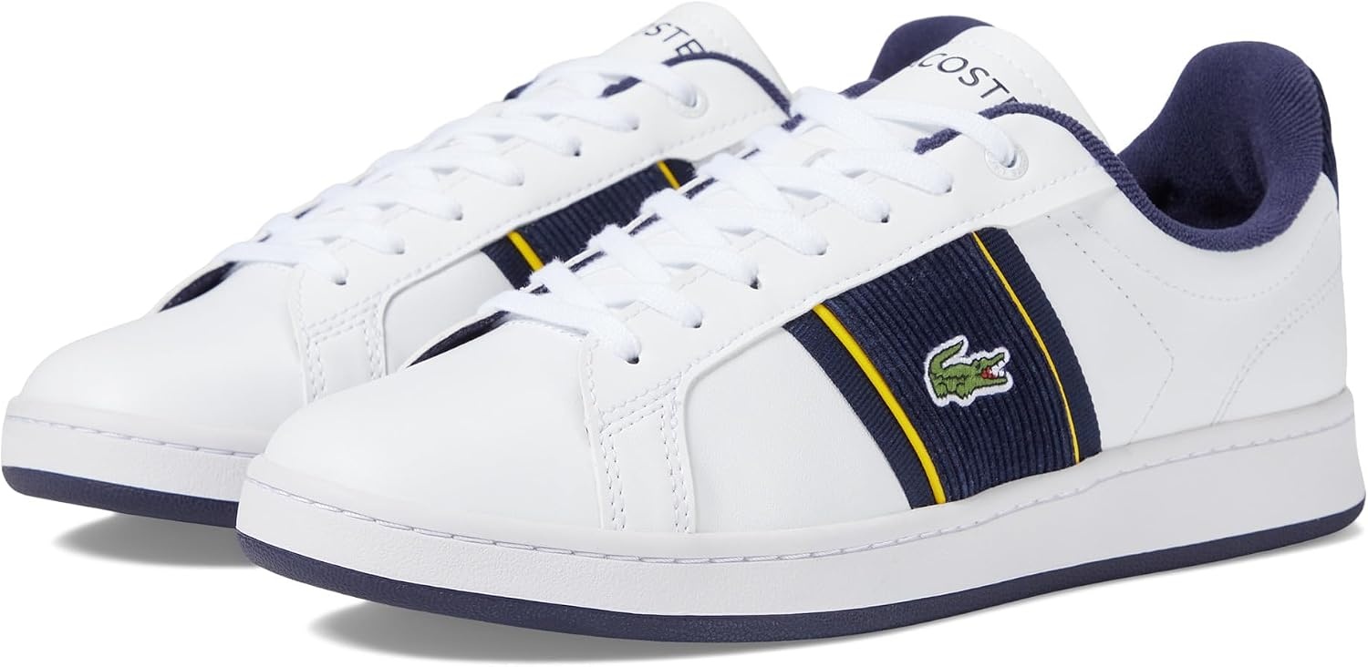 image:imageLacoste Mens Carnaby SneakersWhtNvy