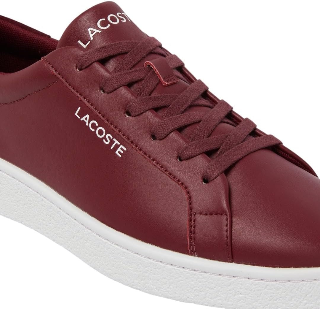 image:imageLacoste Mens Court Derby SneakersBurgundy White
