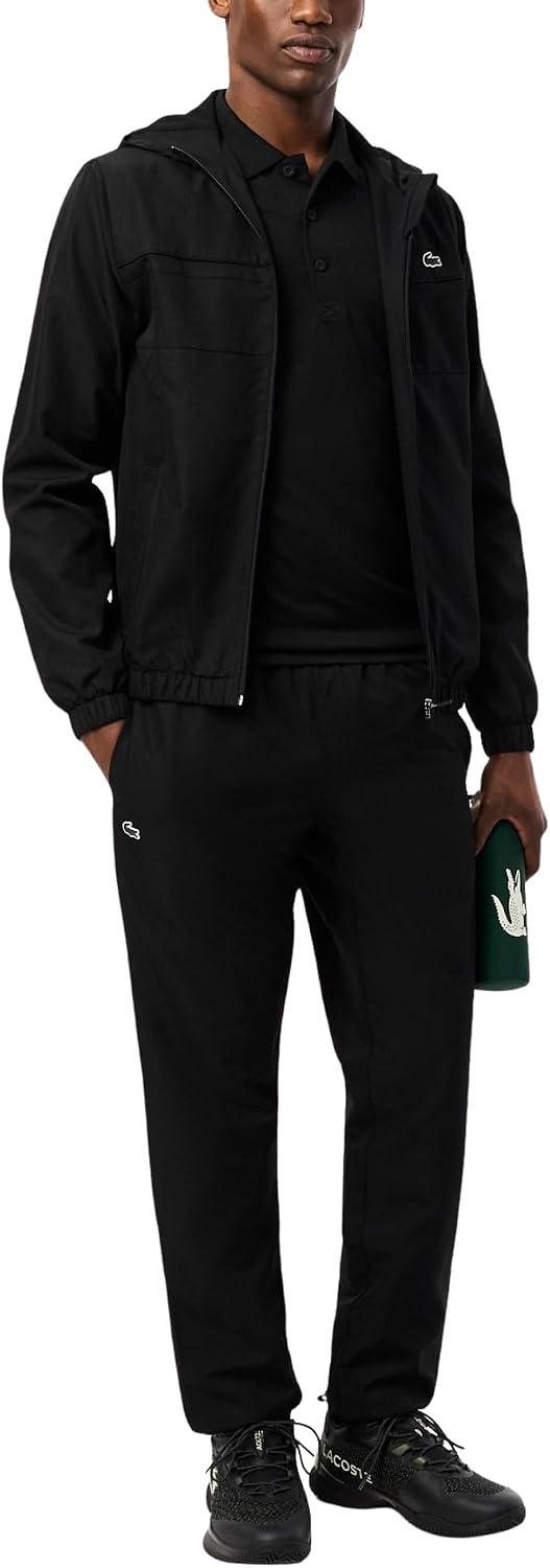 image:imageLacoste Mens Diamond Taffeta TracksuitBlack