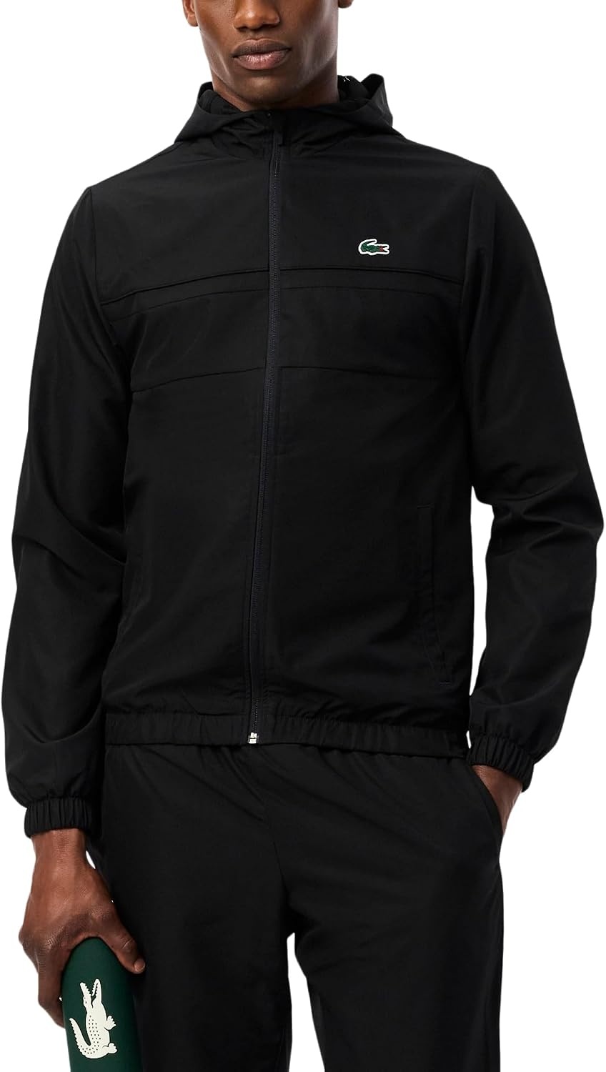 image:imageLacoste Mens Diamond Taffeta TracksuitBlack