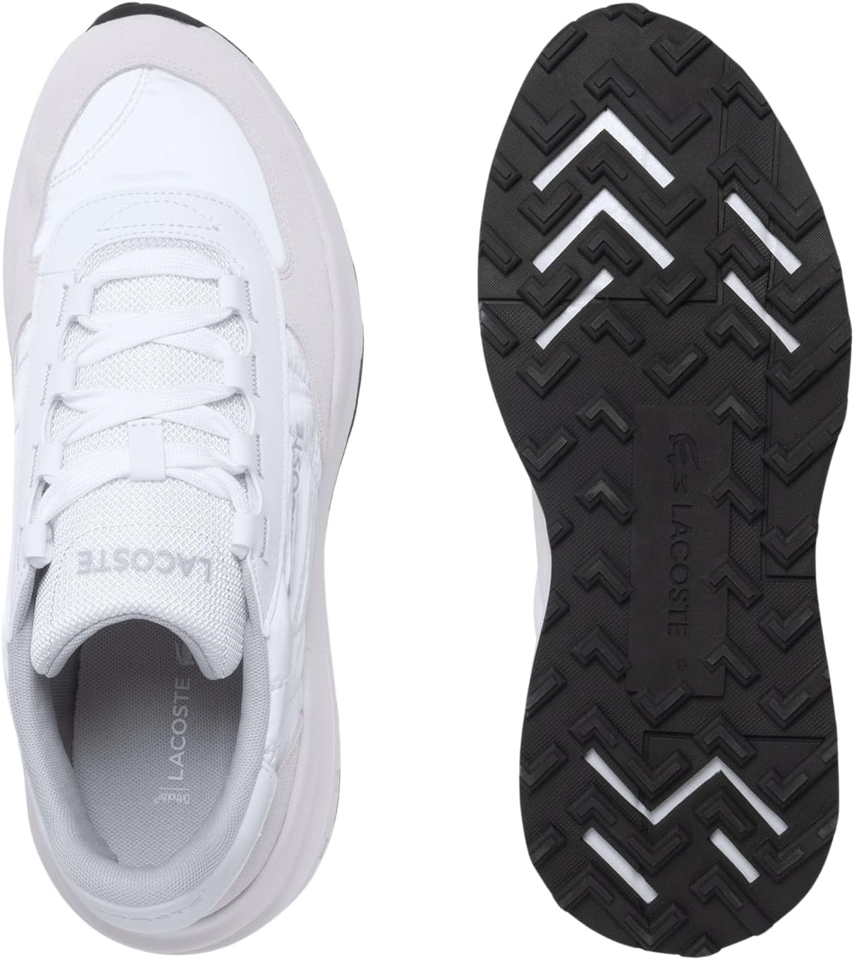 image:imageLacoste Mens Elite Active Evo SneakersWhiteLight Grey