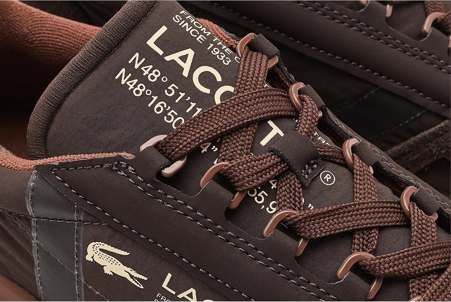 image:imageLacoste Mens Elite Active SneakersDark BrownDark Brown