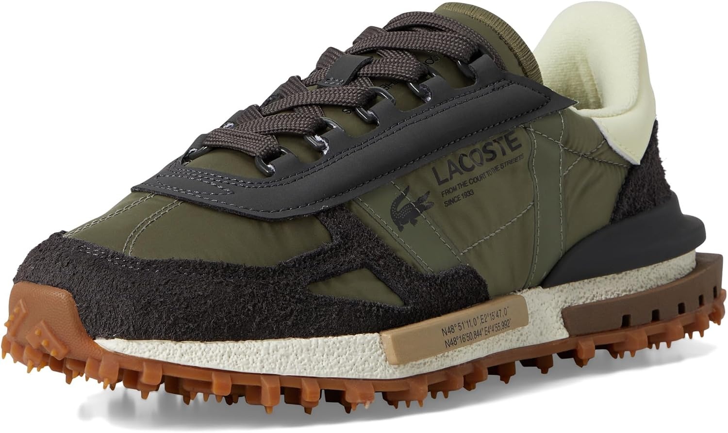 image:imageLacoste Mens Elite Active SneakersKhkDk Grn