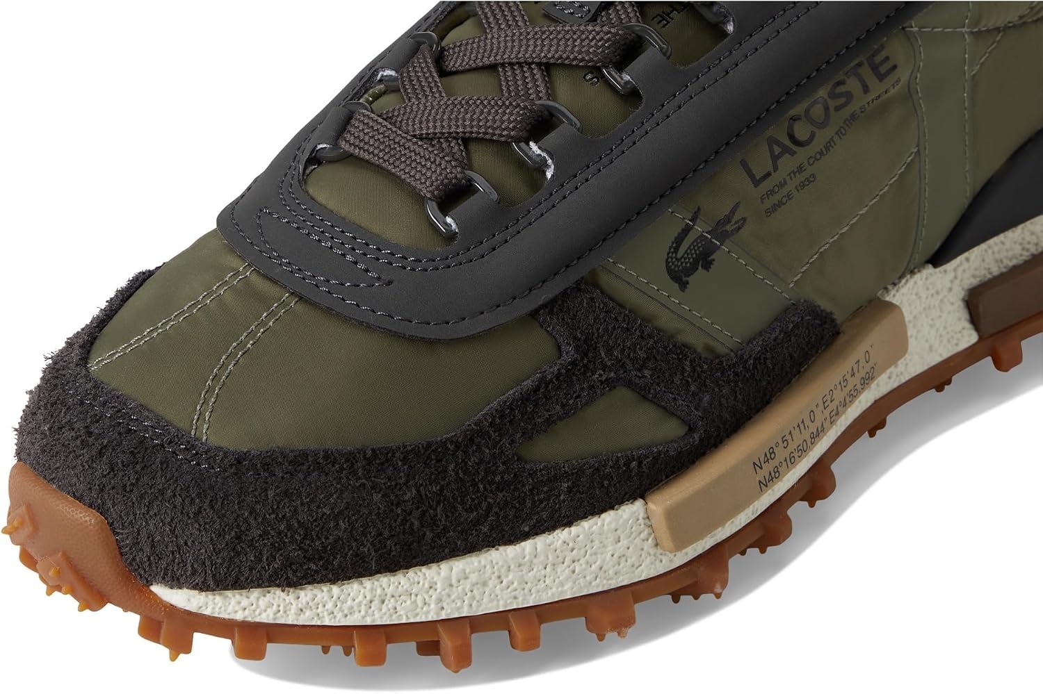 image:imageLacoste Mens Elite Active SneakersKhkDk Grn