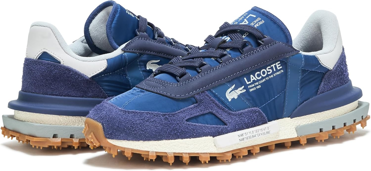 image:imageLacoste Mens Elite Active SneakersNvyLt Gry
