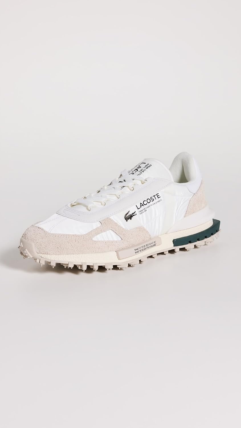 image:imageLacoste Mens Elite Active SneakersWhiteDark Green