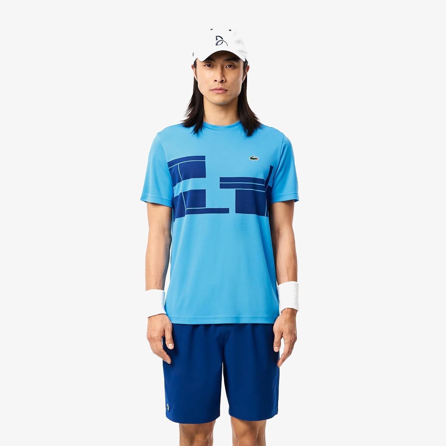 image:imageLacoste Mens Lacoste Tennis x Novak Djokovic TshirtArgentine BlueGlobe